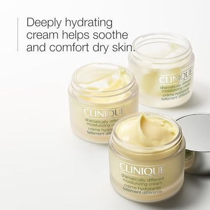 Clinique 3-Step Dramatically Different Moisturizing Hydrating Face Cream for Dry Skin, 1.7 oz Avelisse