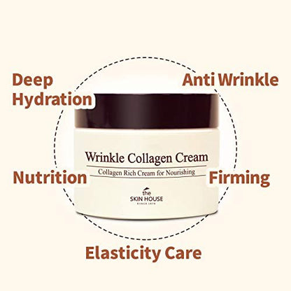 The Skin House Wrinkle Collagen Cream - Anti-Aging Face Moisturizer (1.7 oz)