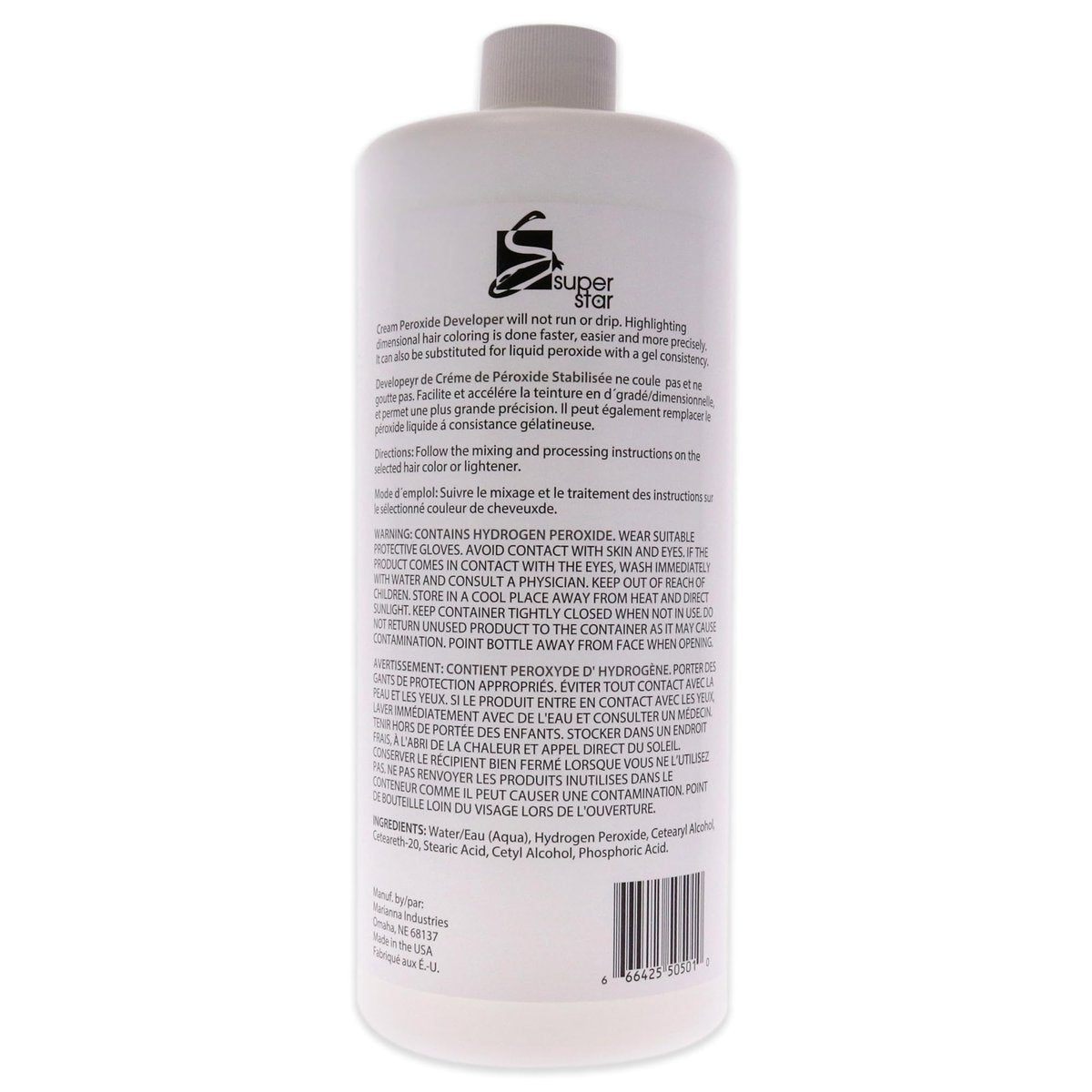 Super Star 50 Volume Cream Peroxide Developer - 32 oz | Professional Hair Developer - görsel 4
