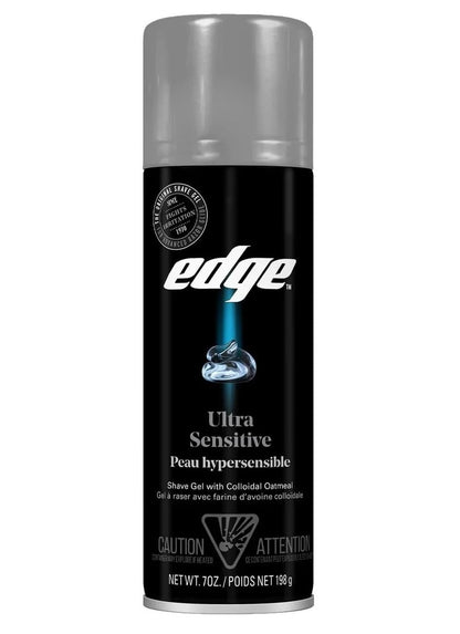 Edge Ultra Sensitive Shave Gel with Colloidal Oatmeal, 7 oz (Pack of 2) Avelisse