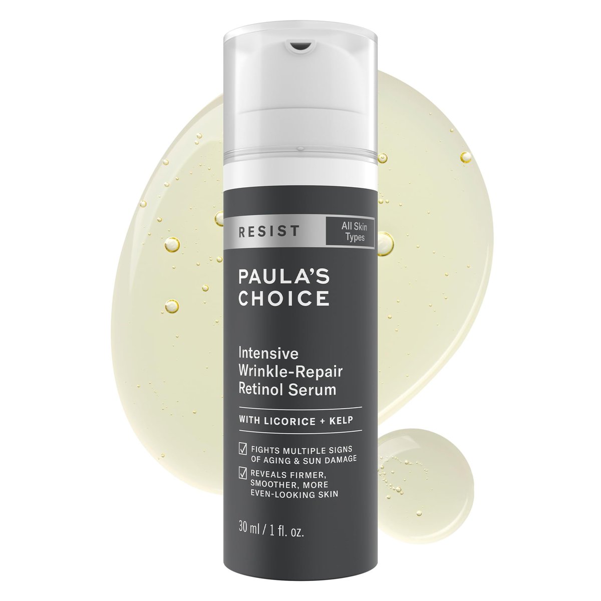 Paula's Choice RESIST Intensive Wrinkle-Repair Retinol Serum with Squalane, Vitamin C & E - Anti-Aging Treatment, 1 oz Avelisse