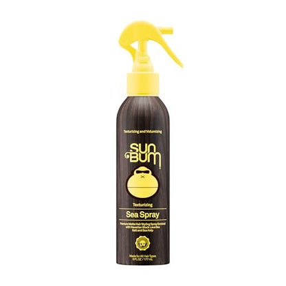 Sun Bum Sea Spray - Texturizing & Volumizing Sea Salt Spray for All Hair Types, UV Protection, Matte Finish, Medium Hold, 6 FL OZ