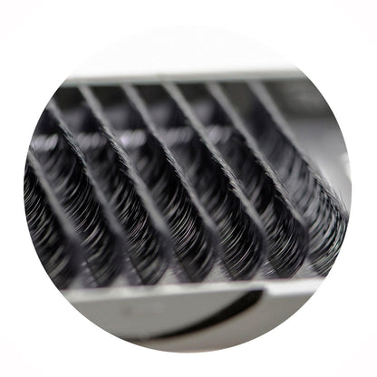 EMILYSTORES Eyelash Extensions 0.20mm Thickness C Curl 9mm Length Natural Looking Individual Volume Eyelashes for Lash Extensions (0.20, C, 9mm), Black