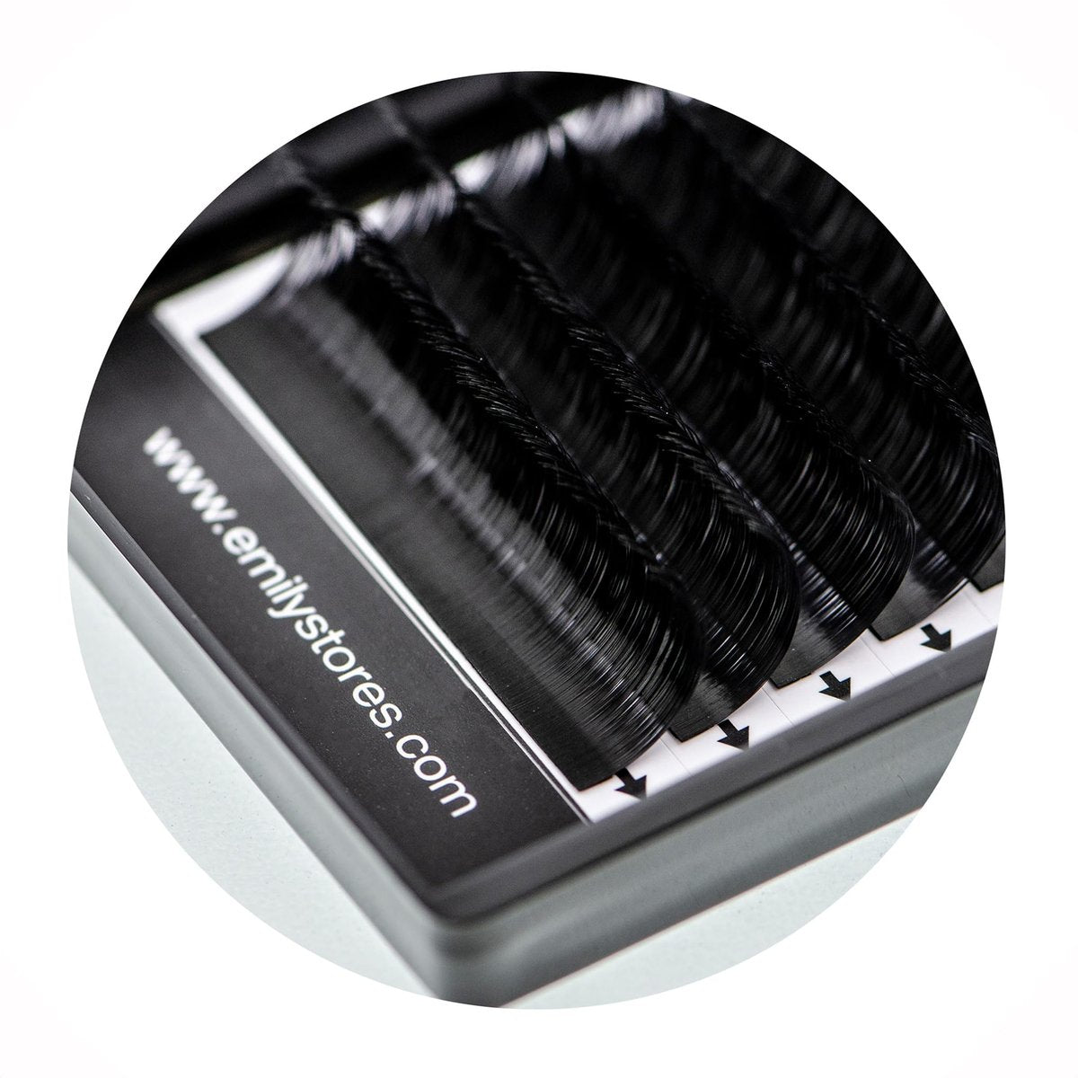 EMILYSTORES Eyelash Extensions 0.20mm Thickness C Curl 9mm Length Natural Looking Individual Volume Eyelashes for Lash Extensions (0.20, C, 9mm), Black - görsel 7