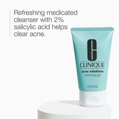 Clinique Acne Solutions Oil Control Cleansing Gel with 2% Salicylic Acid for Acne-Prone Skin, 4.2 Fl Oz Avelisse