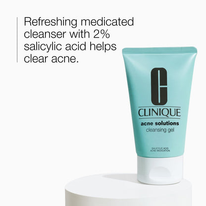 Clinique Acne Solutions Oil Control Cleansing Gel with 2% Salicylic Acid for Acne-Prone Skin, 4.2 Fl Oz Avelisse