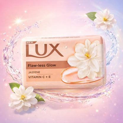 LUX Velvet Touch Jasmine & Almond Oil Soap Bar – 3x150g | Moisturizing Body Soap