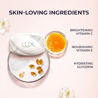 LUX Velvet Touch Jasmine & Almond Oil Soap Bar – 3x150g | Moisturizing Body Soap