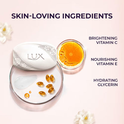 LUX Velvet Touch Jasmine & Almond Oil Soap Bar – 3x150g | Moisturizing Body Soap