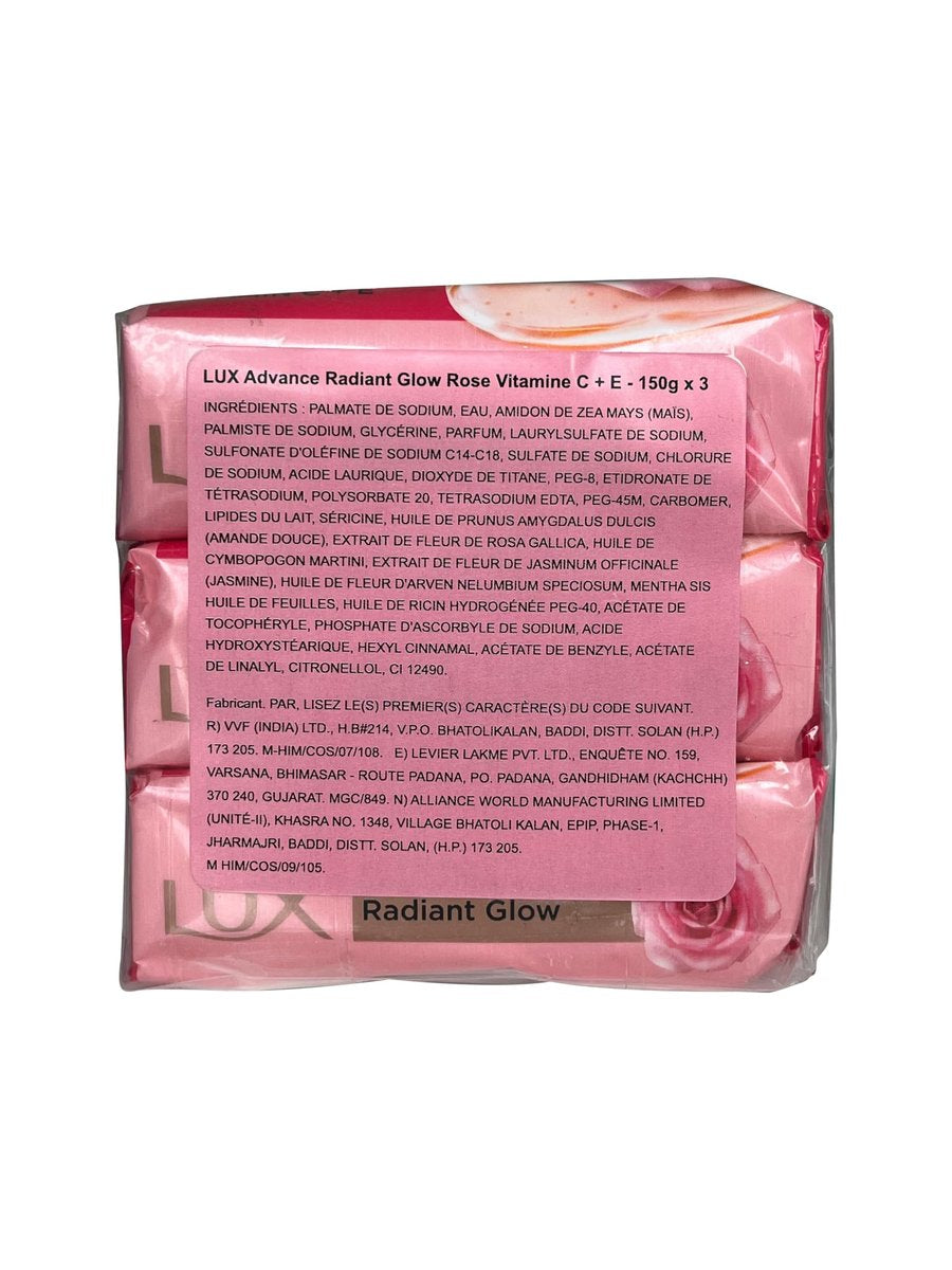 LUX Soft Touch Silk Essence & Rose Water Soap Bar, 3x150g - görsel 4