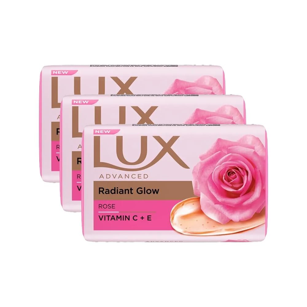 LUX Soft Touch Silk Essence & Rose Water Soap Bar, 3x150g - görsel 2