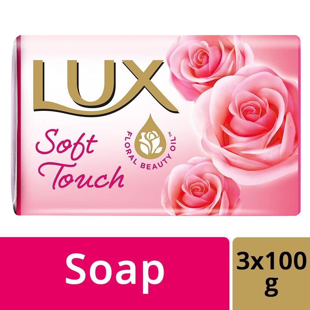 LUX Soft Touch Soap 100g (3 Pack) - Gentle & Moisturizing Solid Soap Bars - görsel 3