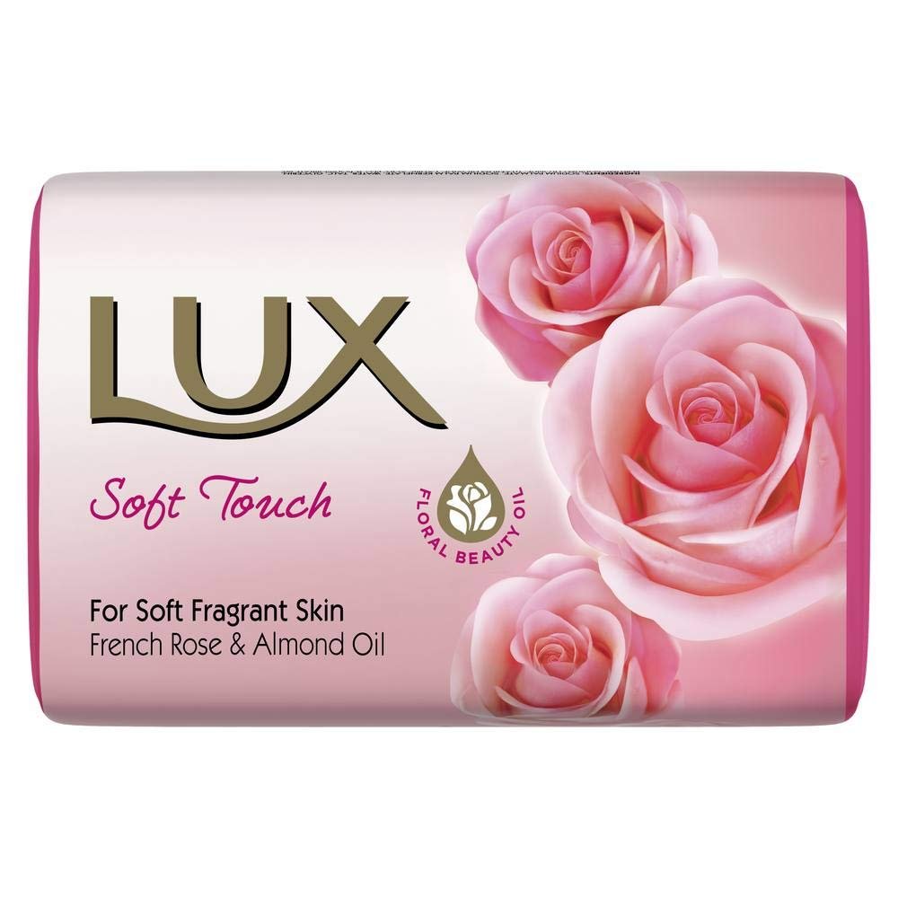 LUX Soft Touch Soap 100g (3 Pack) - Gentle & Moisturizing Solid Soap Bars - görsel 1
