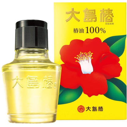 Oshima Tsubaki Camellia Hair Oil - Pure Tsubaki Oil for Silky, Shiny Hair (2.02 fl oz) Avelisse