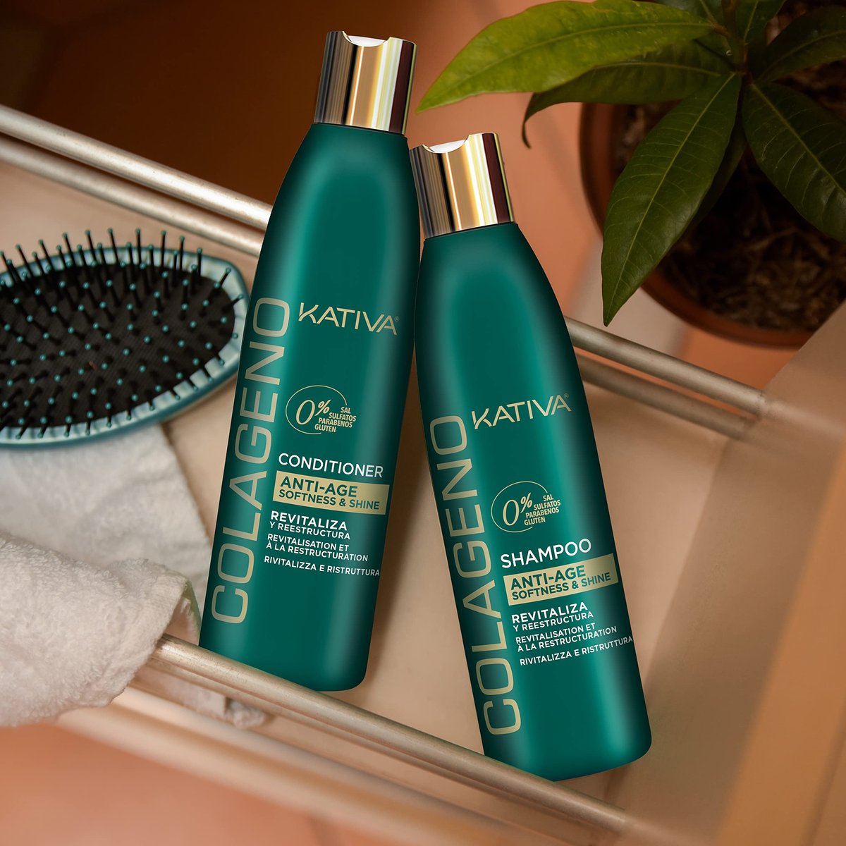 Kativa Collagen Shampoo for Weakened, Aging, and Damaged Hair, 250 ml - Salt, Sulfate, Gluten, and Paraben Free - görsel 7