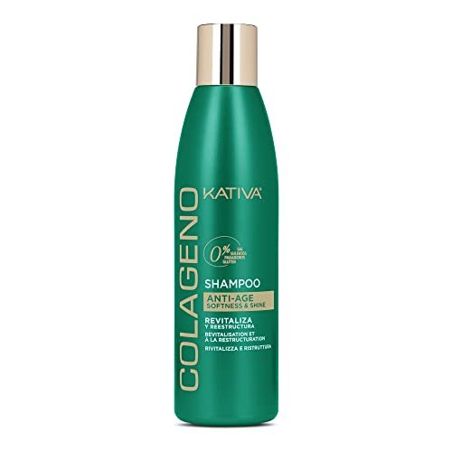 Kativa Collagen Shampoo for Weakened, Aging, and Damaged Hair, 250 ml - Salt, Sulfate, Gluten, and Paraben Free - görsel 2