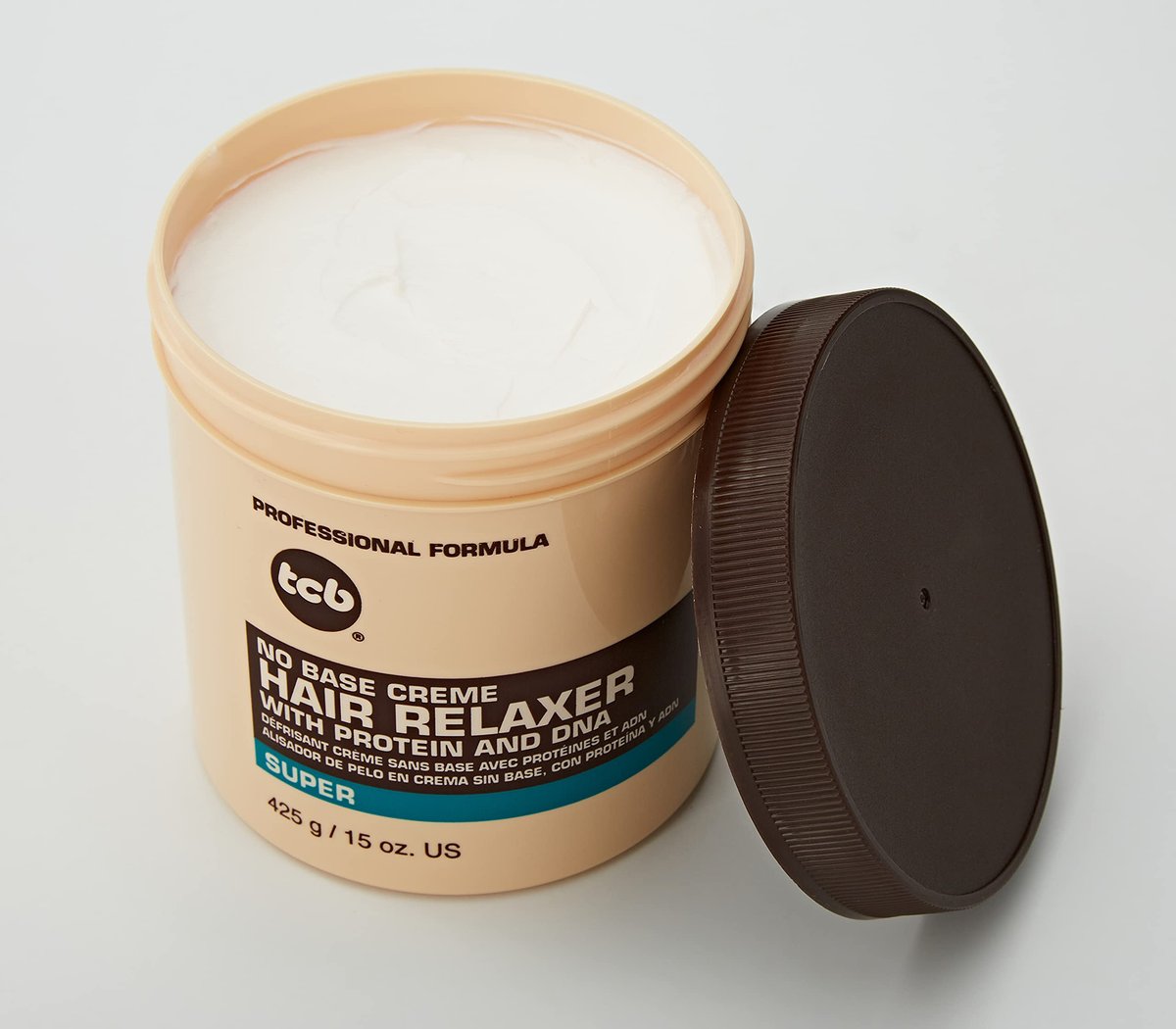 TCB No Base Creme Hair Relaxer with Protein and DNA - Super Strength 15 oz - görsel 3