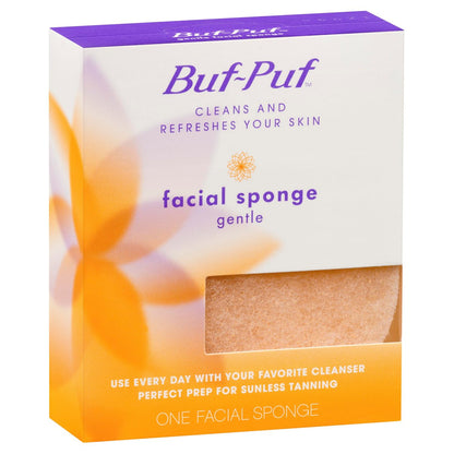 Buf-Puf Gentle Facial Sponge - Dermatologist Developed, Exfoliating Silicone Sponge for Deep Cleansing, Removes Dirt & Makeup, Reusable, 6 Count Avelisse