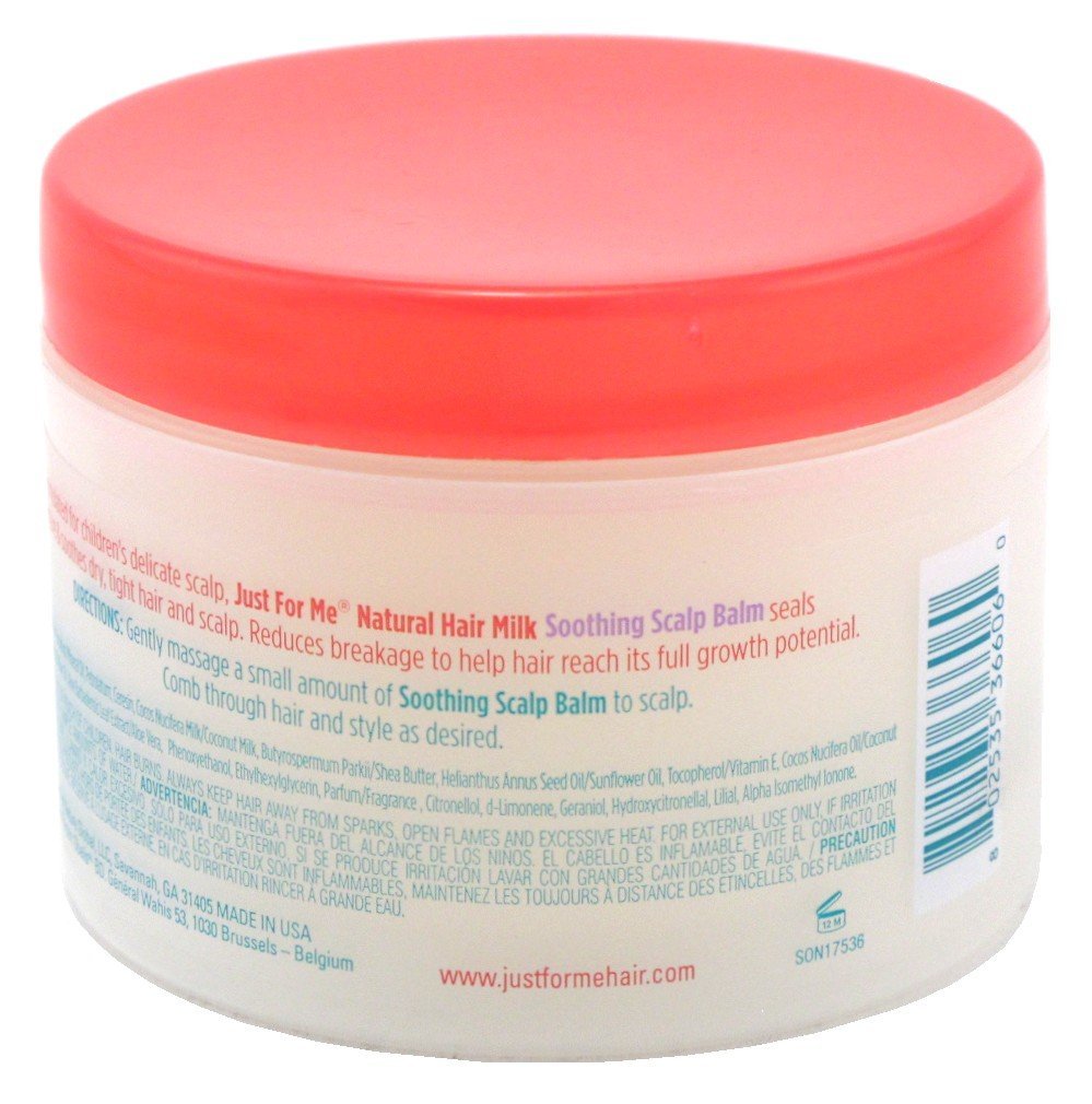 Just For Me Hair Milk Soothing Scalp Balm - 6 oz | Moisturizing Scalp Treatment for Dry, Itchy Scalp - görsel 8