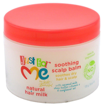Just For Me Hair Milk Soothing Scalp Balm - 6 oz | Moisturizing Scalp Treatment for Dry, Itchy Scalp