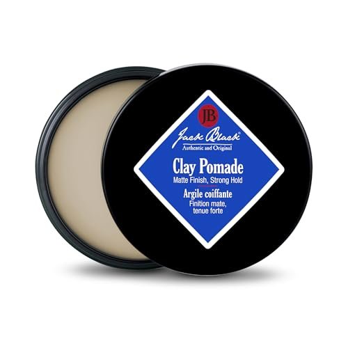 Jack Black Clay Pomade - 2.75 oz - Natural-Looking Hold, Matte Finish, Fragrance Free Avelisse