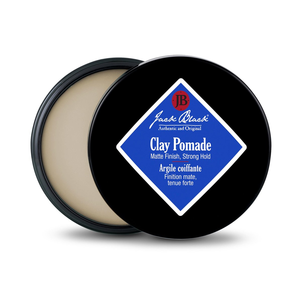 Jack Black Clay Pomade - 2.75 oz - Natural-Looking Hold, Matte Finish, Fragrance Free Avelisse