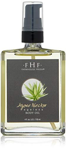 FarmHouse Fresh Agave Nectar Ageless Body Oil – Hydrating & Firming Body Oil, 4 Fl Oz Avelisse