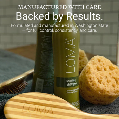 LOMA Nourishing Shampoo - 12 oz | Gentle Daily Shampoo for Healthy Hair Avelisse