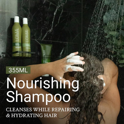 LOMA Nourishing Shampoo - 12 oz | Gentle Daily Shampoo for Healthy Hair Avelisse