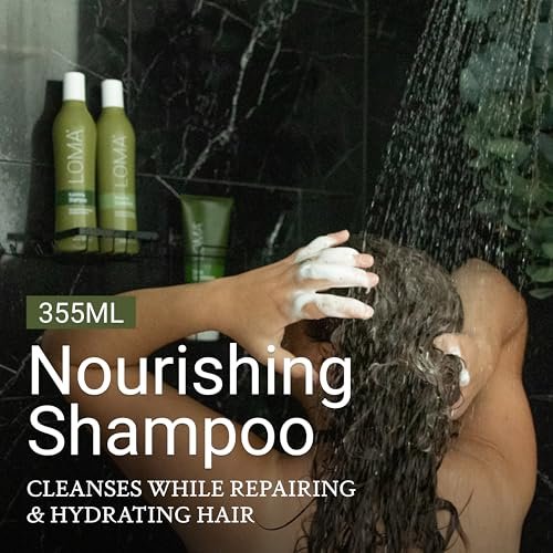 LOMA Nourishing Shampoo - 12 oz | Gentle Daily Shampoo for Healthy Hair Avelisse