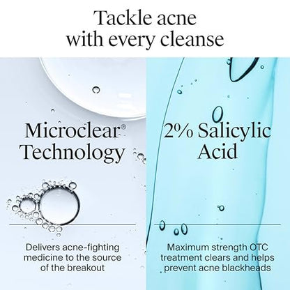 Neutrogena Oil-Free Acne Face Wash - Salicylic Acid Facial Cleanser for Oily & Acne-Prone Skin, 9.1 fl. oz.