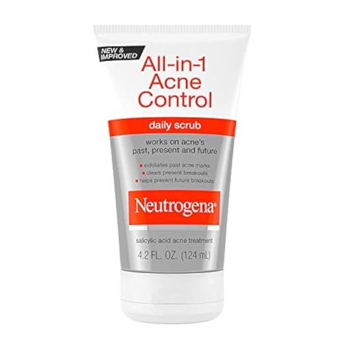 Neutrogena All-In-1 Acne Control Daily Face Scrub – Salicylic Acid Acne Treatment, Exfoliating Scrub, 4.2 fl. oz - görsel 1
