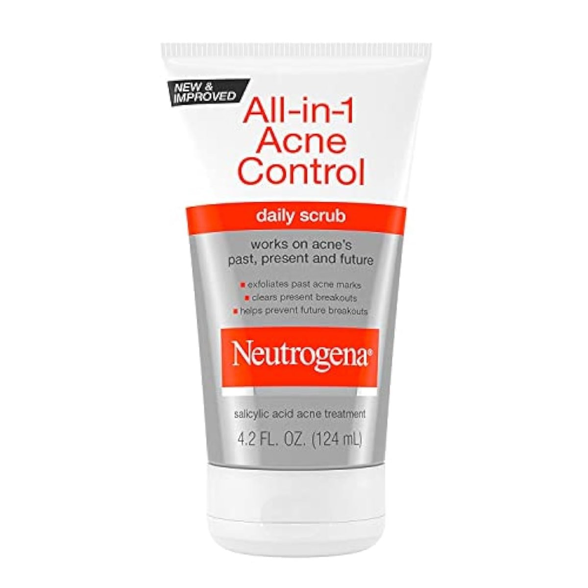 Neutrogena All-In-1 Acne Control Daily Face Scrub – Salicylic Acid Acne Treatment, Exfoliating Scrub, 4.2 fl. oz - görsel 2