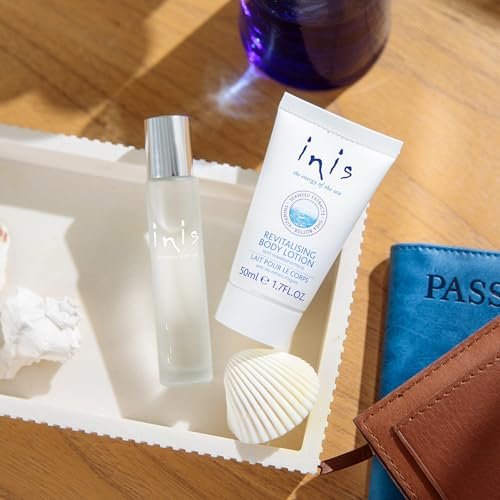 Inis the Energy of the Sea Cologne & Body Lotion Sampler Set - Travel Size Unisex Ocean Fresh Fragrance Avelisse