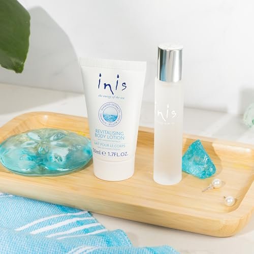 Inis the Energy of the Sea Cologne & Body Lotion Sampler Set - Travel Size Unisex Ocean Fresh Fragrance Avelisse