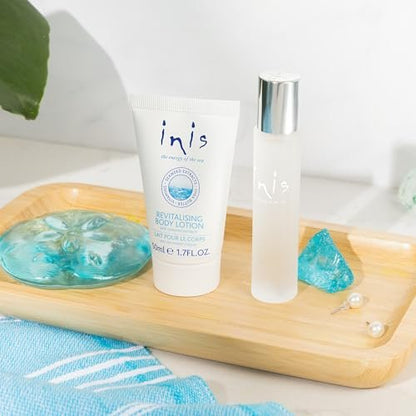 Inis the Energy of the Sea Cologne & Body Lotion Sampler Set - Travel Size Unisex Ocean Fresh Fragrance Avelisse