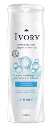 Ivory Mild & Gentle Original Scented Body Wash, 12 Ounce - Soap-Free & Hypoallergenic - görsel 1