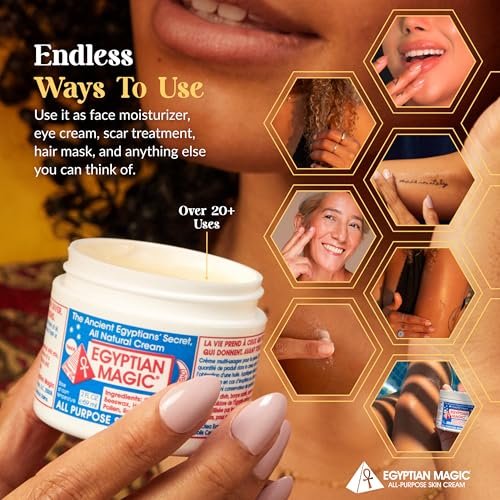 Egyptian Magic All Purpose Skin Cream - 4oz & 2oz Bundle for Face, Body, Dry Skin - Natural Moisturizer for Women & Men Avelisse