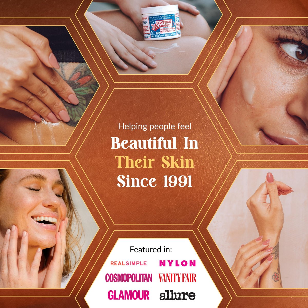 Egyptian Magic All Purpose Skin Cream - 4oz & 2oz Bundle for Face, Body, Dry Skin - Natural Moisturizer for Women & Men Avelisse
