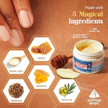 Egyptian Magic All Purpose Skin Cream - 4oz & 2oz Bundle for Face, Body, Dry Skin - Natural Moisturizer for Women & Men Avelisse