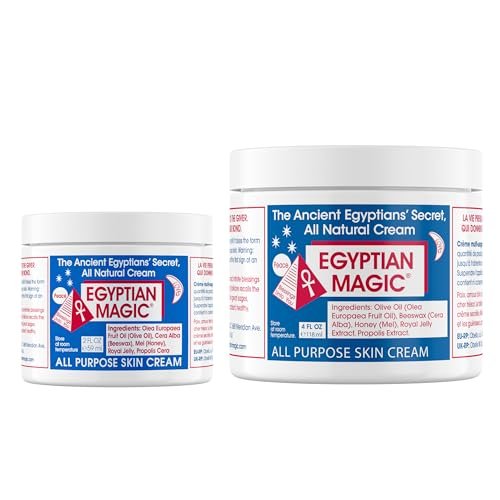 Egyptian Magic All Purpose Skin Cream - 4oz & 2oz Bundle for Face, Body, Dry Skin - Natural Moisturizer for Women & Men Avelisse