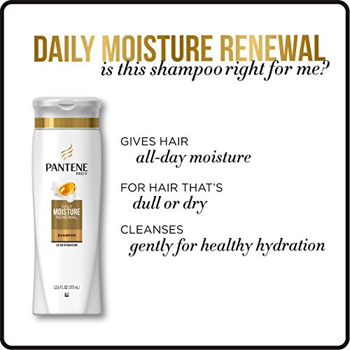 Pantene Daily Moisture Renewal Duo Set - 12.6 oz Shampoo & 12 oz Conditioner for Silky, Healthy Hair Avelisse