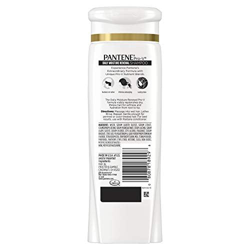 Pantene Daily Moisture Renewal Duo Set - 12.6 oz Shampoo & 12 oz Conditioner for Silky, Healthy Hair Avelisse