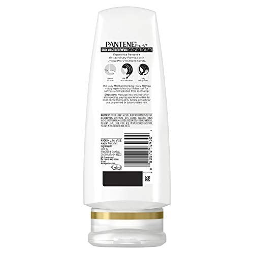 Pantene Daily Moisture Renewal Duo Set - 12.6 oz Shampoo & 12 oz Conditioner for Silky, Healthy Hair Avelisse