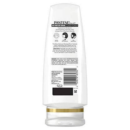 Pantene Daily Moisture Renewal Duo Set - 12.6 oz Shampoo & 12 oz Conditioner for Silky, Healthy Hair Avelisse
