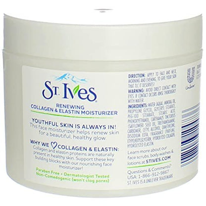 St. Ives Facial Moisturizer with Collagen Elastin, 10 oz (Pack of 9)