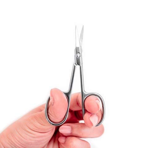 Professional Stainless Steel Grooming Scissors for Eyebrow, Facial Hair, Nose, Ear & More – Precision Manicure Cuticle Scissors for Men and Women by PETUNIA SKINCARE - görsel 5