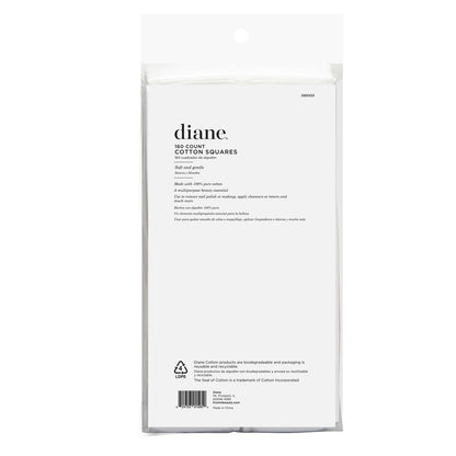 Diane 100% Pure Cotton Squares – 2.4" x 2" Makeup Remover Pads, 160 Count