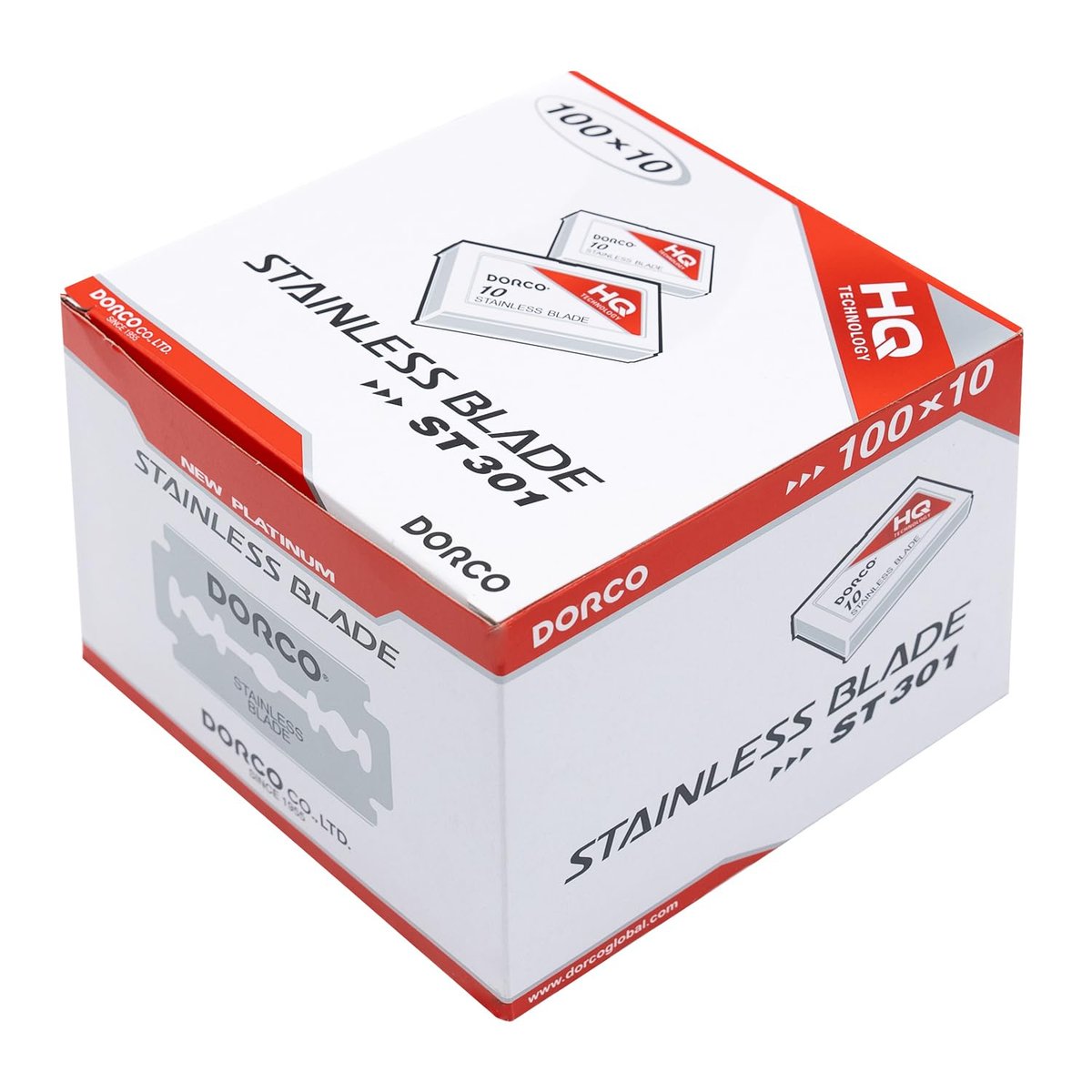 Dorco ST301 Platinum Extra Double Edge Razor Blades – 1000 Count, Super Sharp for Men, Smooth & Precise Shave Avelisse