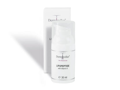Dermaroller Lipopeptide Night Cream with Hyaluronic Acid, Vitamin A & Shea Butter - Moisturizing Anti-Aging Night Cream for Tired, Stressed Skin - 1.01 oz